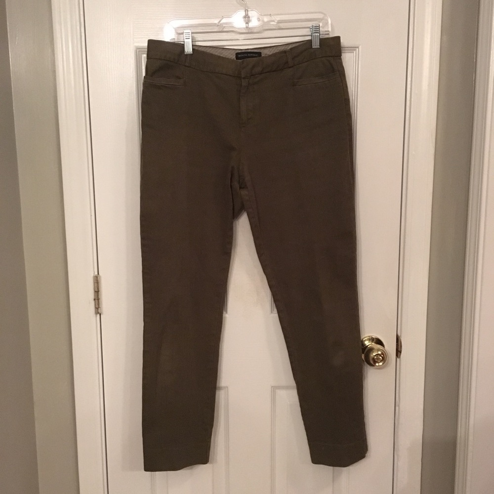 Banana Republic olive green Sloan pants